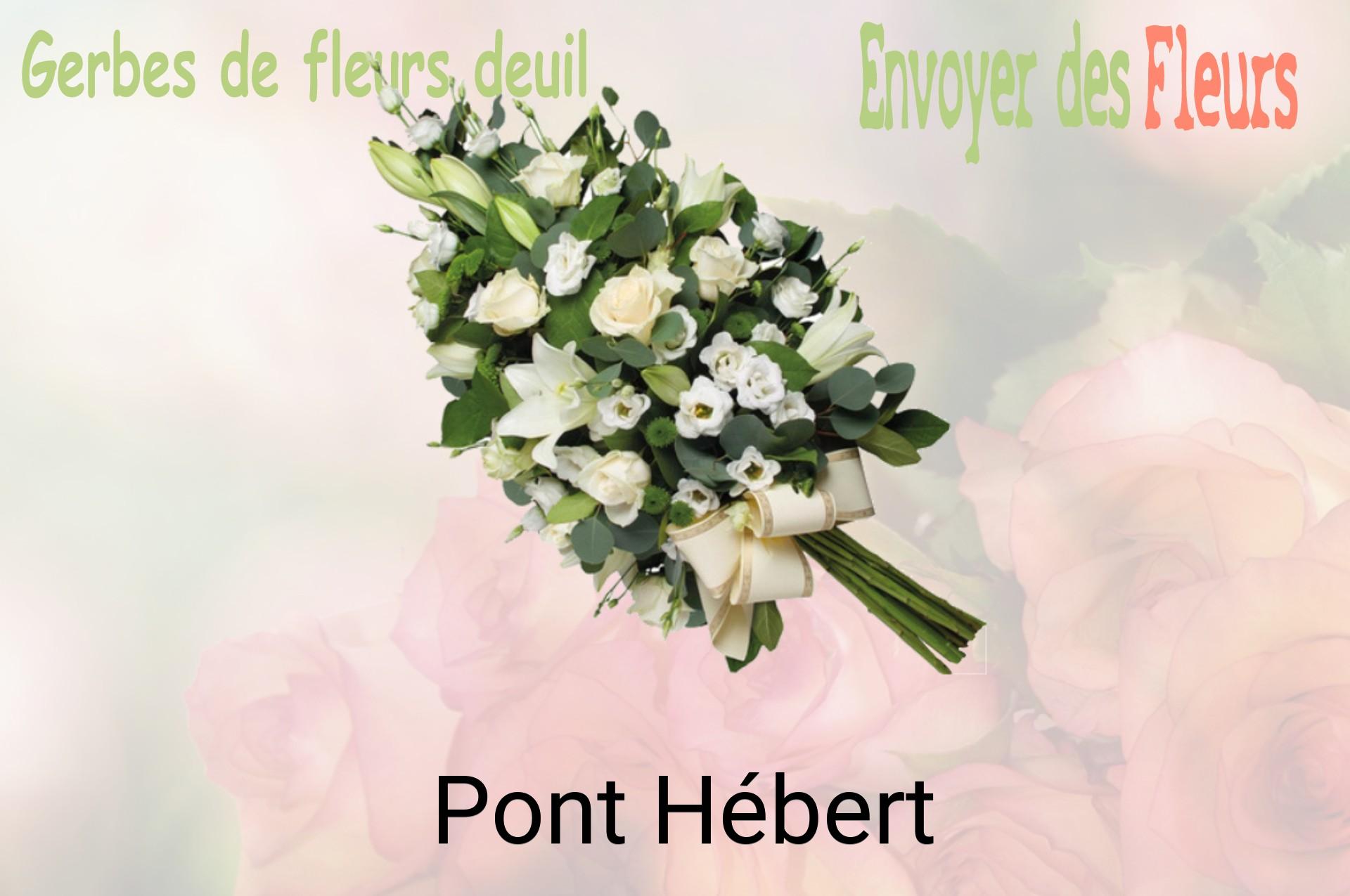 Gerbe de fleurs de deuil livrée à Pont-Hébert